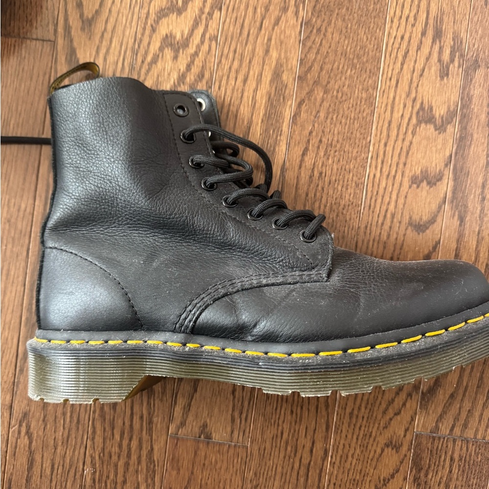 Dr. Martens Black Leather Lace-Up Boots